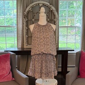 Floral Sleeveless Top and Skirt